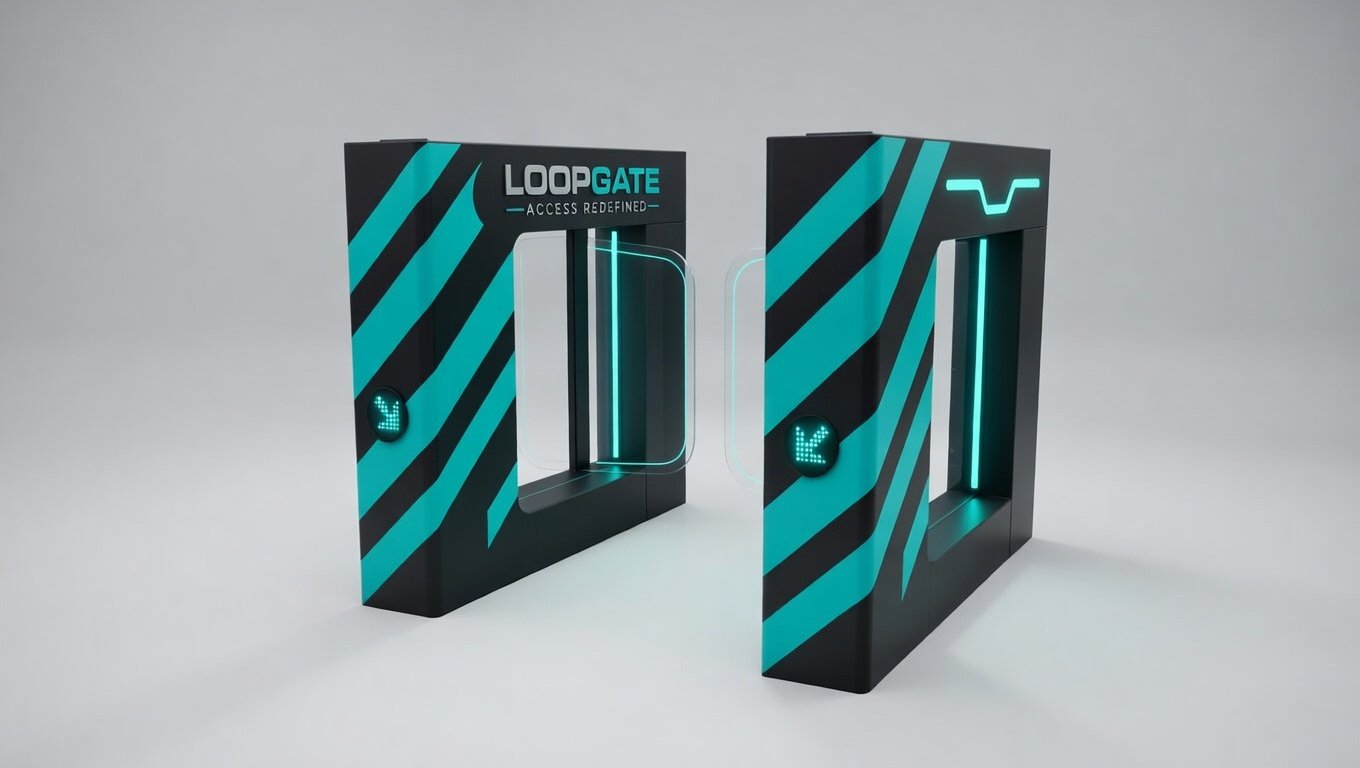 LOOPGATE Swing-Gate Teal/Schwarz