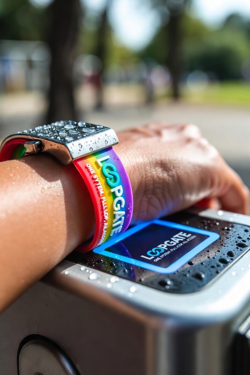 RFID-Wristband am LOOPGATE-Gate